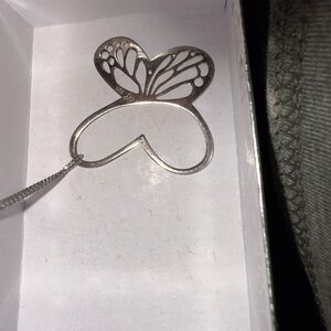 Silver Butterfly Pendant Necklace